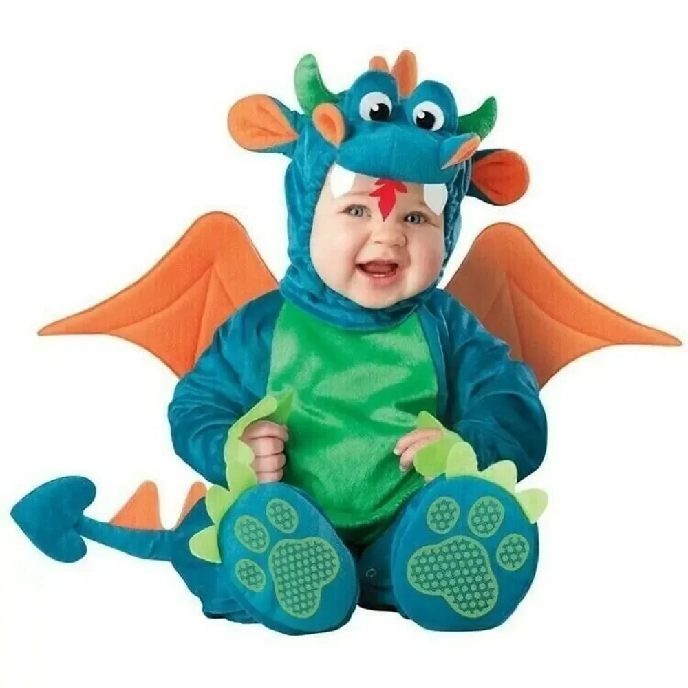 $85 Baby Toddler Dragon Costume Halloween Outfit Set Dress up Imaginary Play 24M